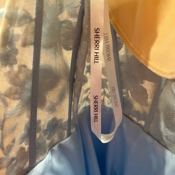 Sherri Hill Embellished Sparkly Blue Prom/Ballgown Dress - Picture 14 of 16